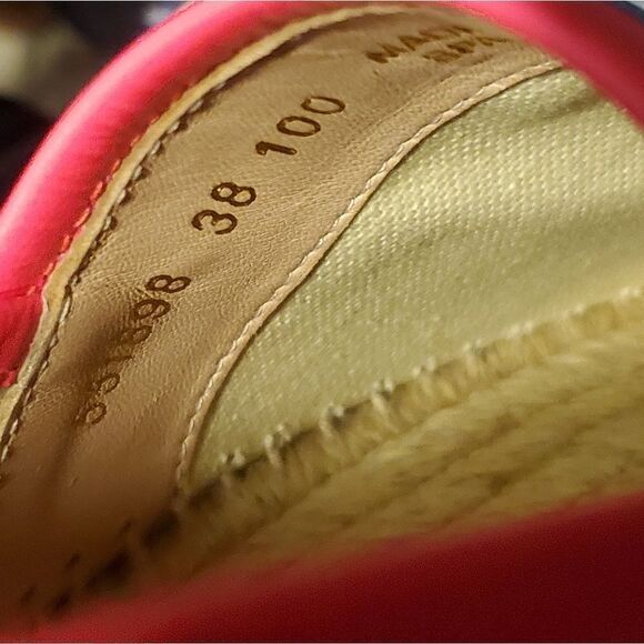 Gucci Flora Neon Trim Espadrilles White multicolor Fuxia Size EU 38 - Picture 12 of 15